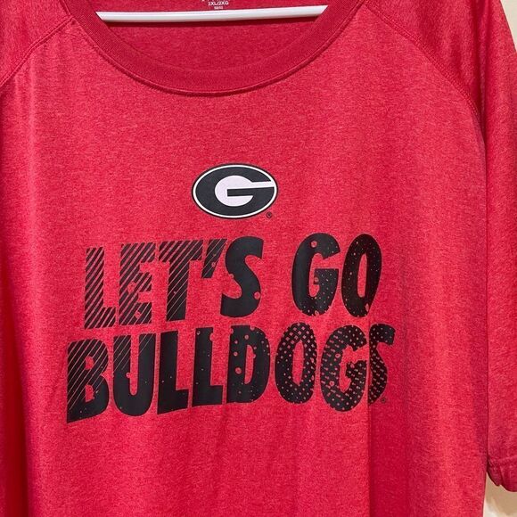 Knights Apparel Georgia Bulldogs Mens Short Sleeve Top 2XL Red NWOT - Picture 2 of 8
